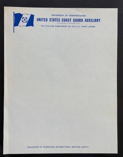 USCG Auxiliary Stationary from 01APR1967 to 01MAR2003